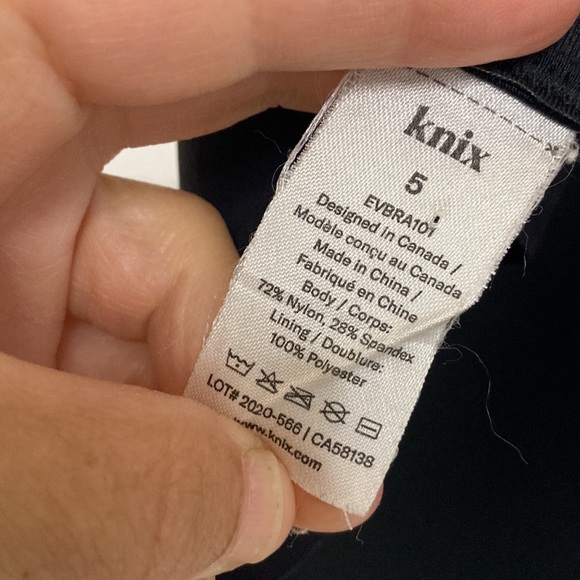 Knix Black Wingwoman Contour Bra Size 5 36D 38D 38C 40C Wireless Comfy - Picture 11 of 12